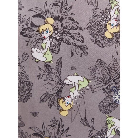 Torrid Womens Plus 5X Harper Disney Peter Pan Tinkerbell Grey Pullover Blouse - Picture 4 of 11
